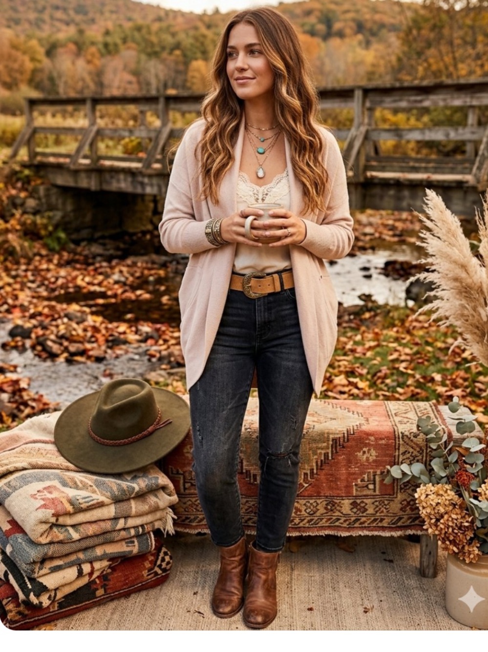 Aritzia Wilfred Diderot Cocoon Open
Front Cardigan Sweater L Beige/Pink